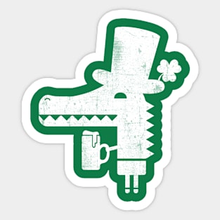 State Patty's Day Retro - Shenanigator Shenanigans Tee Sticker